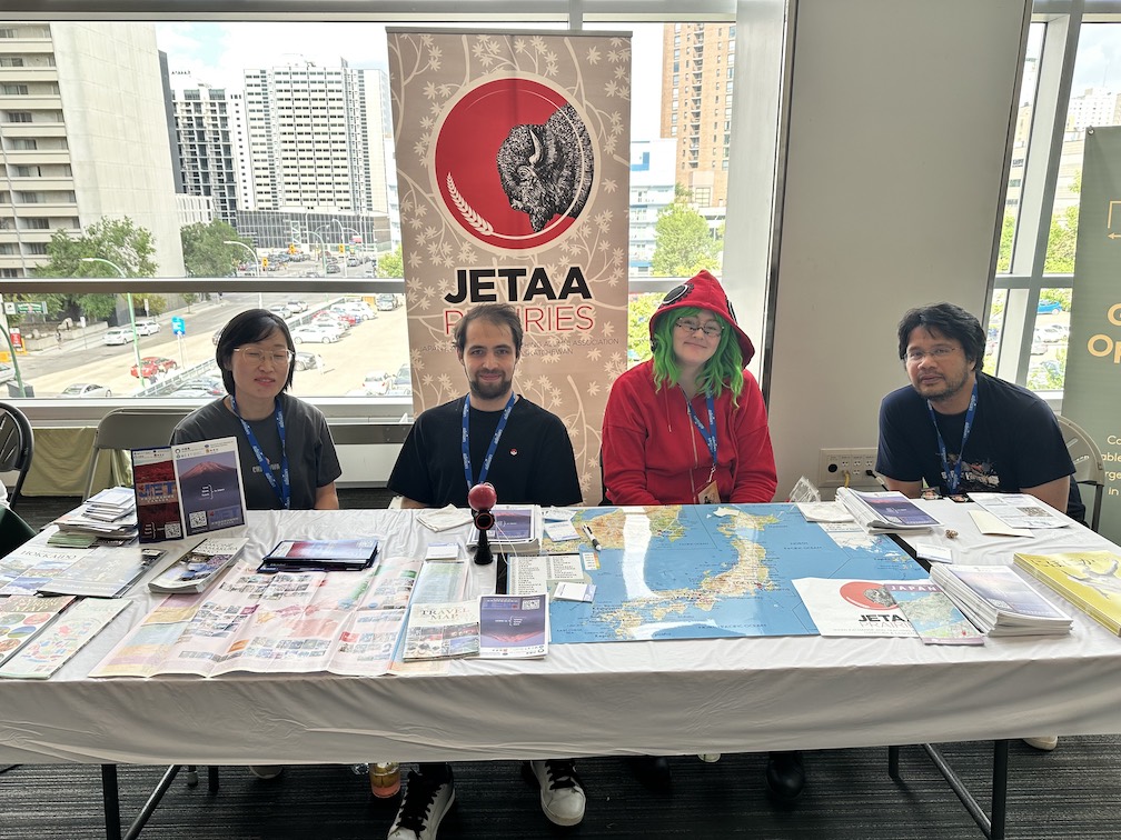 JET Alumni in Winnipeg attending  Aikon 2026 in July 2026 with their outreach table.